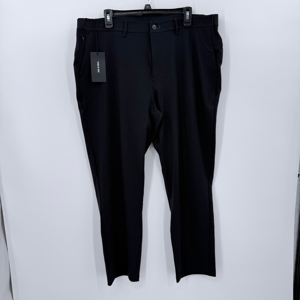 Public Rec Gamechanger Pants Mens 38x30 Black Technical Stretch Trousers ADED5PT
